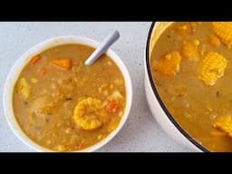 Jamaican Split Peas & Pumpkin Soup