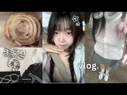 daily vlog in osaka by a japanese girl, shopping, haul | namedcollective, crank pop-up, etc. cafe 🍮🧋