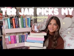 TBR prompt jar chooses my november tbr!! 📚🍂