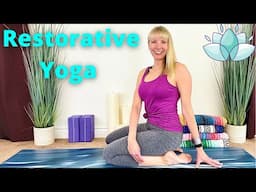 RESTORATIVE YOGA FOR SENIORS AND BEGINNERS - Gentle Yoga - Restorative Yoga - Yoga for Seniors