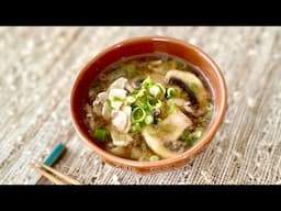 Miso Soup with Pork and Mushrooms