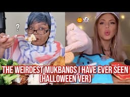 the WEIRDEST mukbangs i have ever seen (halloween costume ver.)