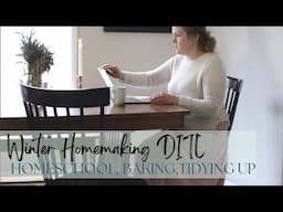 Busy Winter Homemaking DITL- Baking, Cleaning, and Organizing #ditl #homemaker