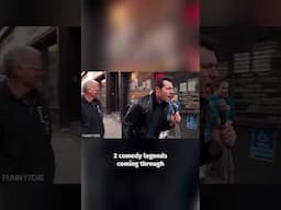 Two comedy legends coming through! (Billy On The Street with David Letterman - 2015)