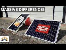 Harbor Freight 100W Vs Rich Solar 100W |  Tested!