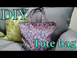 DIY Tote Bag // How to make Easy and Simple Tote Bag