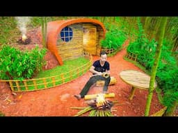 Full Video: 365 Days Building A Modern Underground Hut With A Grass Roof And A Swimming Pool