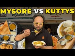 Mysore Cafe Vs Kutty's | SOUTH INDIAN FOOD | Street Food Of India