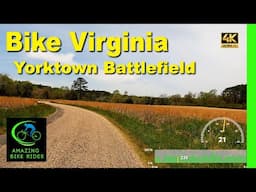 Ride through meadows and woods at the Yorktown Battlefield | Indoor cycling video | Virginia | 25 mn