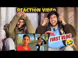 Reacting on our 5 Year old vlog😍 Our first vlog 🤣