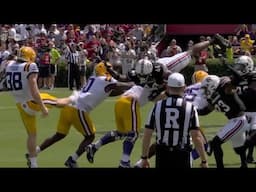 South Carolina incredible blocked punt vs LSU 2024