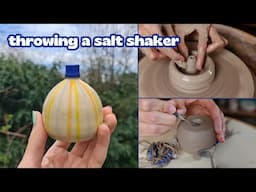 How To make a ceramic Salt Shaker // pottery throwing instruction