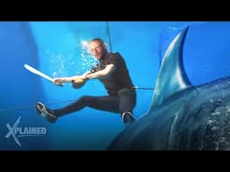 Jason Statham Meg 2 underwater scenes