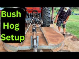 HOW TO SETUP A BRUSH HOG ROTARY CUTTER CORRECTLY - QUICK AND SIMPLE INSTRUCTIONS