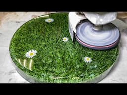 How to Make Amazing Chairs of Grass and Epoxy Resin.