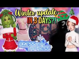 WINTER UPDATE IN 3 DAYS?! | Roblox Dress To Impress