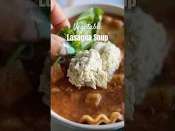 Everything you love about lasagna, but in SOUP form!😋 FULL RECIPE VIDEO ON MY CHANNEL! #pastasoup