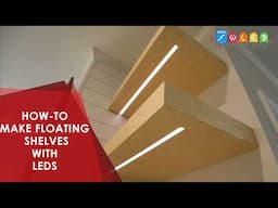 DIY Floating Shelves | Custom LED Lighting