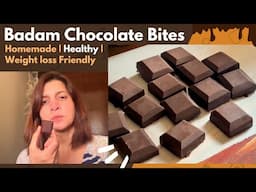 Healthy Homemade Almond Choco Bites | Badam Chocolate Recipe | No Sugar | Weight Loss Friendly