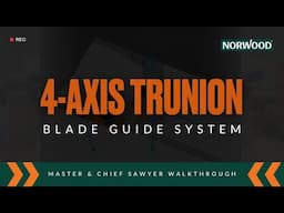 4-Axis Trunion Blade Guide System | Norwood Sawmills