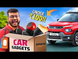 I Bought CHEAPEST Car Gadgets From Amazon Under ₹100!!🚗 MUST HAVE Car Gadgets - Ep.32