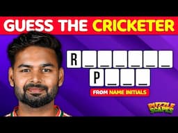 Can you guess the Cricketers name from their initials? Cricket quiz 2024