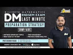 Ultimate Last-Minute Preparation Strategy for Discrete Math Endsem- Comp & AIDS Branches #SPPU