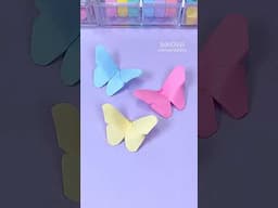 Manualidades con papel / Mariposas de papel #diy #manualidades #youtubeshorts #papercraft #craft