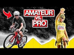 PRO vs AMATEUR CYCLIST: How FAST can I ride a TOUR DE FRANCE stage compared to the PRO’S?