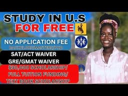 NO APPLICATION  FEE| 100% SCHOLARSHIP| ASSISTANTSHIPS| SAT/ACT OPTIONAL| GRE/GMAT WAIVER