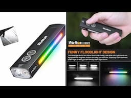 Wurkkos HD01UV Rechargeable Flashlight !  Discount code below ! 1200 lumens and RGB color light bar