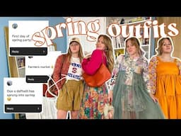 SPRING OUTFITS 🌼 | styling 12 thrifted colorful springs looks ft. your suggestions! | WELL-LOVED