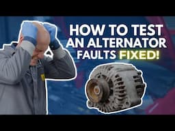 Alternator Testing (Alternator Checking – The Right Way)