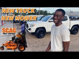 New Scag 36" V-Ride II Stand-On Mower And Ashtun's New Truck