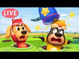 🔴LIVE | Police Whack A Mole Game | Escape Room Challenge | Kids Cartoon | Sheriff Labrador