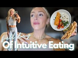 FULL DAY OF INTUITIVE EATING| WHAT I EAT ON A REST DAY