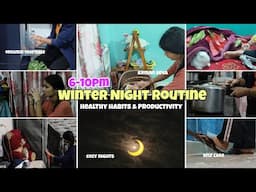 *Healthy Habits+Productive* WINTER NIGHT ROUTINE (6-10PM)⭐🌨️#school #nightroutine #winter