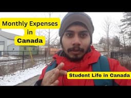 Monthly Expenses in Canada | Student life in Canada | Cost of Living in Canada | Canada Vlog