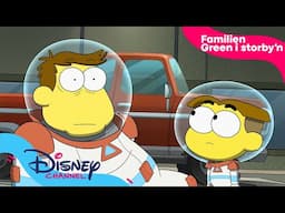 Ut i verdensrommet | Familien Green i Storby’n Filmen: Ferie i det ytre rom | Disney Channel Norge