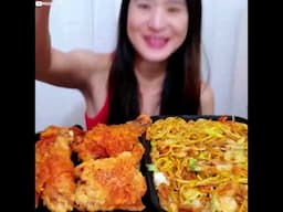 Super Crispy Spicy Fried Chicken! #filipinofood  #mukbang #asmr #crispy #chowking