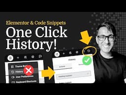 Adding One Click History back to Elementor :)