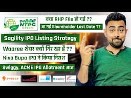 Waaree Share Down | NTPC IPO RHP | Sagility IPO Listing Day Strategy | Jayesh Khatri