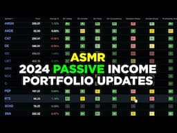 ASMR Passive Income Stock Portfolio Update for 2024 (whispering)