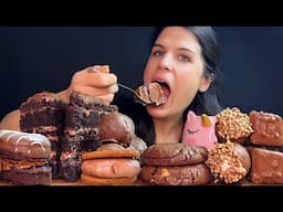 CHOCOLATE PARTY PT.2 | CAKES, COOKIES, ICE CREAM | MUKBANG | ASMR | EATING SOUNDS