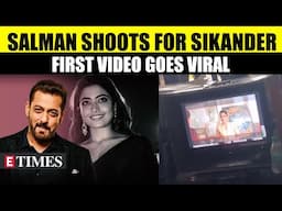 Salman Khan Shoots For Sikander With Rashmika Mandanna Amid Death Threats | Watch