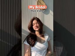 My BRIDAL Hair Color Reveal😍 #shorts #bridal #haircut #haircolor