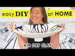 Air Dry Clay LARGE POTTERY DIY Ceramics at Home with DAS