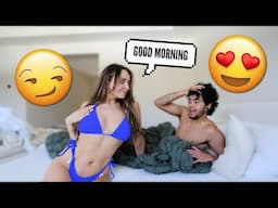 Waking Up My Fiancé Wearing a BIKINI To See To See His Reaction! *GOT CRAZY*