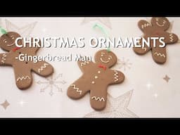 Ceramic Christmas Ornaments - Gingerbread Man