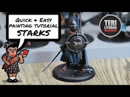 TUTORIAL: How to Paint House Stark Soldiers - A Song of Ice and Fire Minis Game